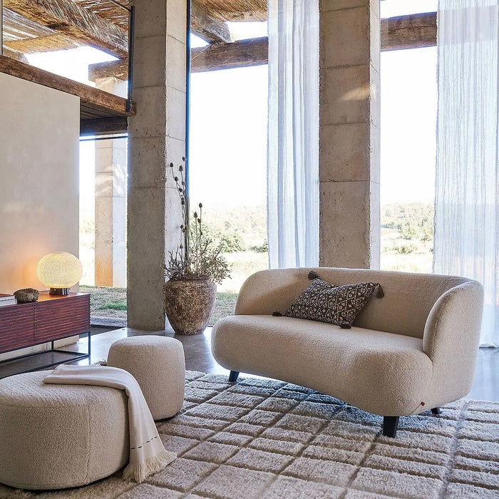 CANAPE DROIT KINDY BOUCLETTES