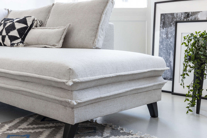 BOHO - canapé d'angle l convertible - 5 places - droit