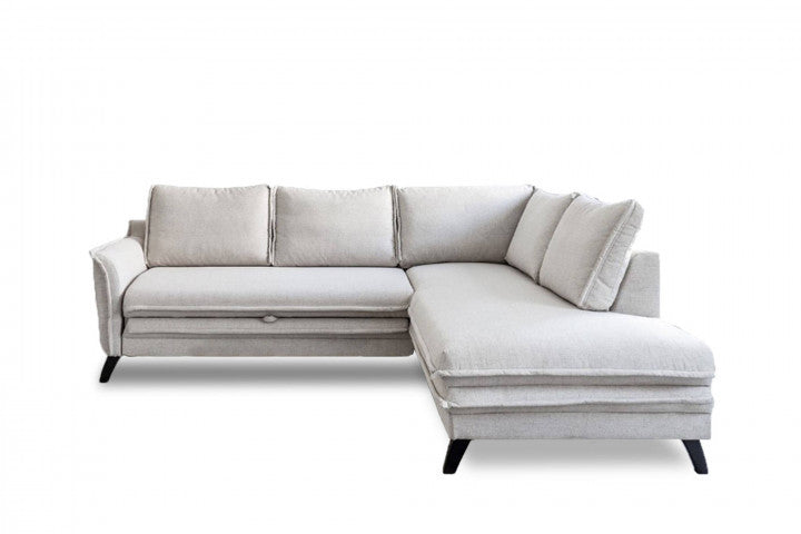 BOHO - canapé d'angle l convertible - 5 places - droit