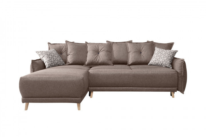 LENA - canapé d'angle scandinave réversible convertible