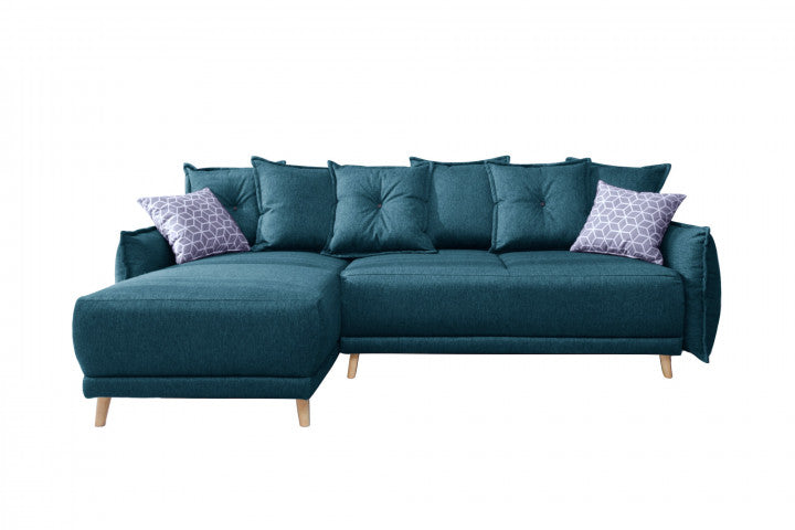LENA - canapé d'angle scandinave réversible convertible